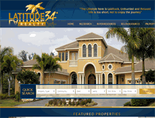 Tablet Screenshot of latitude34realty.com